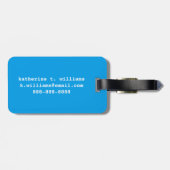 Geometrisch Beer Dier Bagagelabel (Achterkant horizontaal)