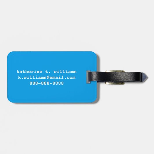 Geometrisch Beer Dier Bagagelabel (Achterkant horizontaal)