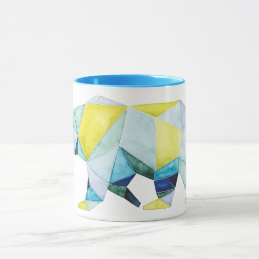 Geometrisch Beer Dier Mok (Midden)