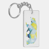 Geometrisch Beer Dier Sleutelhanger (Voorkant Links)