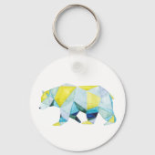 Geometrisch Beer Dier Sleutelhanger (Voorkant)