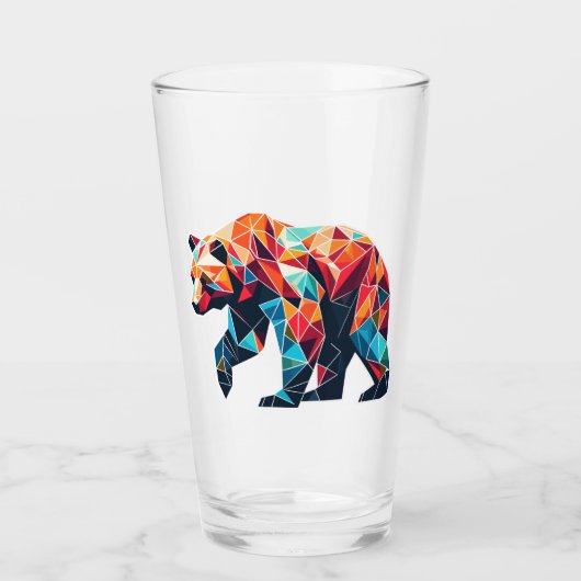 Geometrisch Beer Glas (Voorkant)