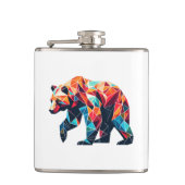 Geometrisch Beer Heupfles (Voorkant)