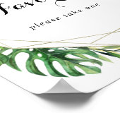 Geometrisch Bestemming Tropisch Groen Favorieten B Poster (Hoek)