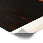 Geometrisch blad: Abstracte uitlegging Poster (Hoek)