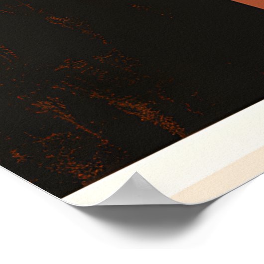 Geometrisch blad: Abstracte uitlegging Poster (Hoek)