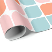 Geometrisch bladpatroon cadeaupapier (Rol Hoek)