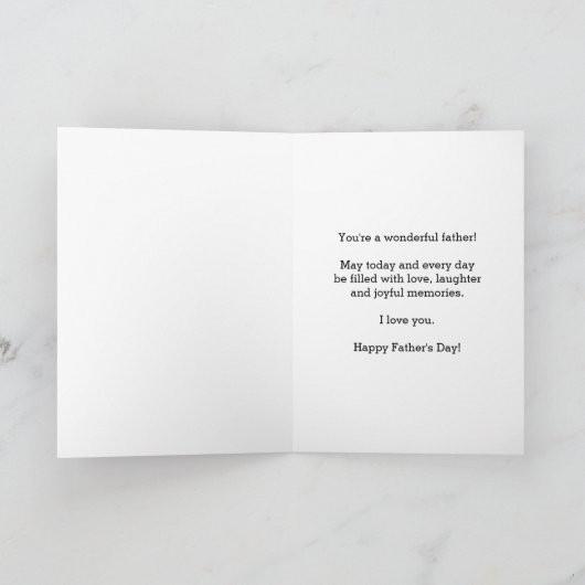 Geometrisch blauw 1e Vaderdag voor mijn vriend Kaart (Binnen)