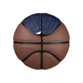 Geometrisch blauw basketbal (Rechts)