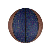 Geometrisch blauw basketbal (Verticaal)