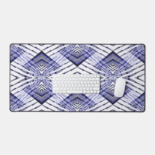 Geometrisch blauw..... bureaumat (Keyboard & Muis)
