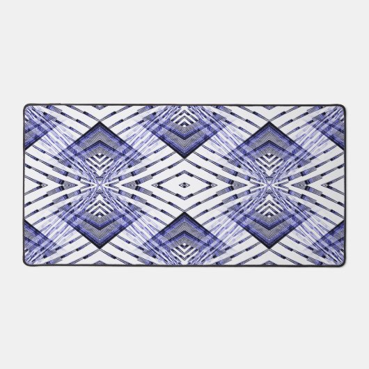 Geometrisch blauw..... bureaumat (Voorkant)