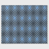 Geometrisch Blauw.... Cadeaupapier (Vlak)