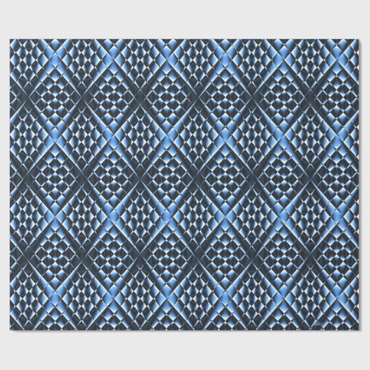 Geometrisch Blauw.... Cadeaupapier (Vlak)