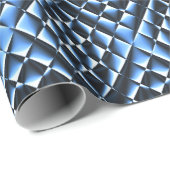 Geometrisch Blauw.... Cadeaupapier (Rol Hoek)