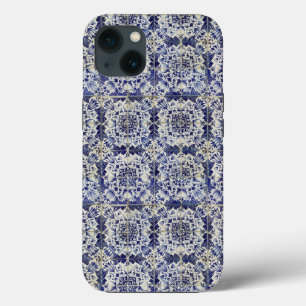 Geometrisch Blauw-heuppatroon Case-Mate iPhone Case
