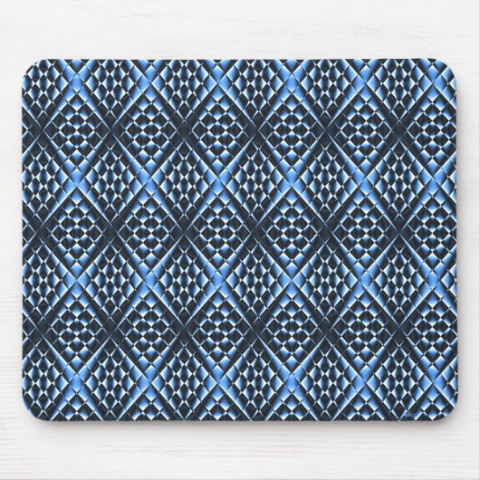 Geometrisch Blauw.... Muismat (Voorkant)