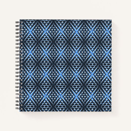 Geometrisch Blauw.... Notitieboek (Voorkant)