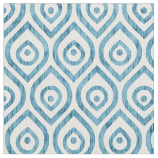 geometrisch blauw ogeenpatroon. stof