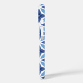 Geometrisch blauw patroon Case-Mate iPhone case (Achterkant / Links)