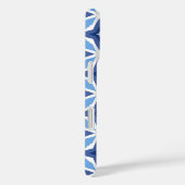 Geometrisch blauw patroon Case-Mate iPhone case (Achterkant / Rechts)