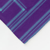 Geometrisch blauw patroon fleece deken (Hoek)