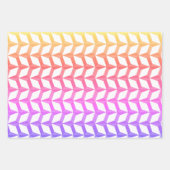 Geometrisch blauw patroonontwerp inpakpapier vel (Voorkant 2)