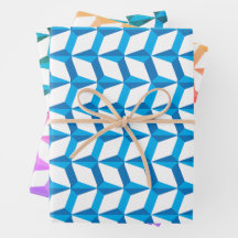 Geometrisch blauw patroonontwerp