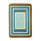 Geometrisch Blauwgroen bruin roze Badmat (Voorkant Verticaal)