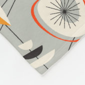 Geometrisch Blauwgroen en blauw patroon Fleece Deken (Hoek)