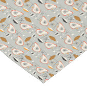 Geometrisch Blauwgroen en blauw patroon Korte Tafelloper (Hoek)