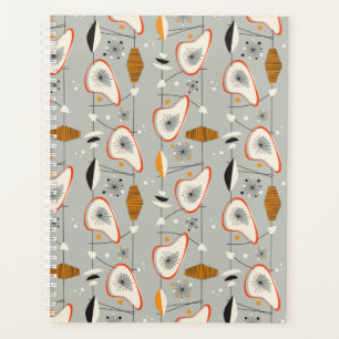 Geometrisch Blauwgroen en blauw patroon Planner