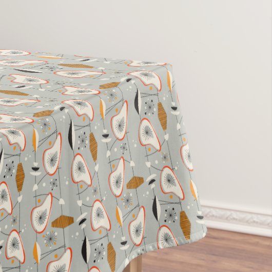 Geometrisch Blauwgroen en blauw patroon Tafelkleed (Voorbeeld)