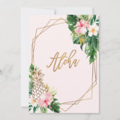 Geometrisch Bloemen ASEC Jubileum Party Kaart (Achterkant)