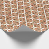 Geometrisch bloemenpatroon:  artistiek ontwerp cadeaupapier (Hoek)