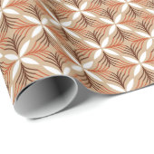 Geometrisch bloemenpatroon:  artistiek ontwerp cadeaupapier (Rol Hoek)