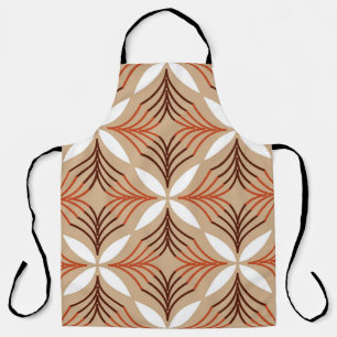 Geometrisch bloemenpatroon:  artistiek ontwerp schort