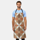 Geometrisch bloemenpatroon:  artistiek ontwerp schort (Gedragen)