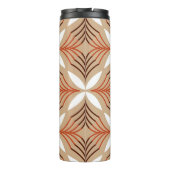 Geometrisch bloemenpatroon:  artistiek ontwerp thermosbeker (Achterkant)