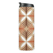 Geometrisch bloemenpatroon:  artistiek ontwerp thermosbeker (Geroteerd rechts)