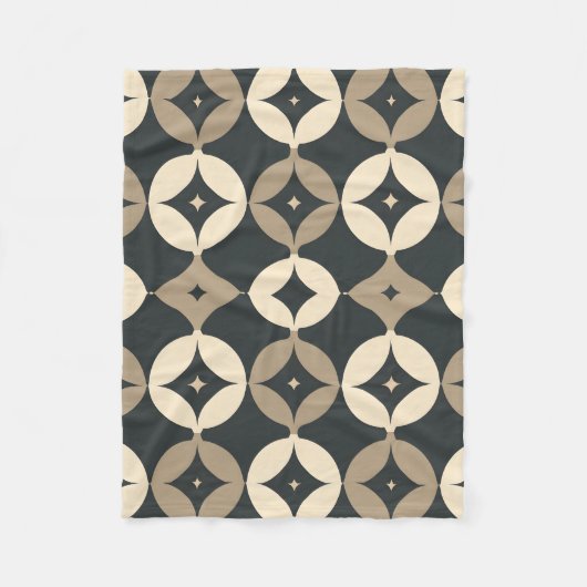 Geometrisch Bloemenpatroon - Dekens, Home Decor Fleece Deken (Voorkant)