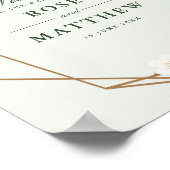 geometrisch bloemetjesbord poster (Hoek)