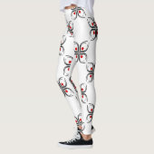 Geometrisch Bloemmotief Leggings (Links)