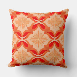 Geometrisch Bloemmotief Met Symmetrische Patronen Kussen