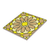 Geometrisch bloempatroon Azulejo Tegeltje (Zijkant)