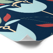 Geometrisch bloempatroon, ornament, multi-kleurig poster (Hoek)