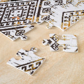 Geometrisch Boho Tribal: verdrietig patroon. Legpuzzel (Zijkant)