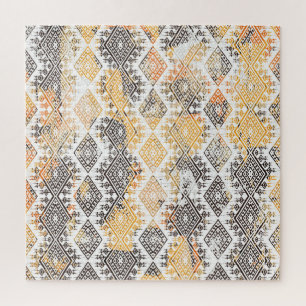 Geometrisch Boho Tribal: verdrietig patroon. Legpuzzel