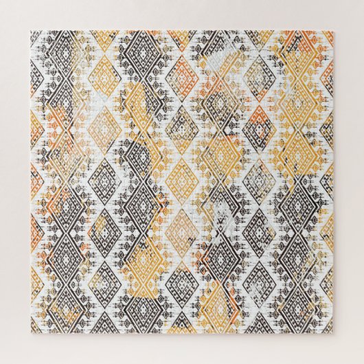 Geometrisch Boho Tribal: verdrietig patroon. Legpuzzel (Verticaal)