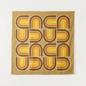 Geometrisch boogpatroon in jaren '70 wandkleed (Voorkant (horizontaal))